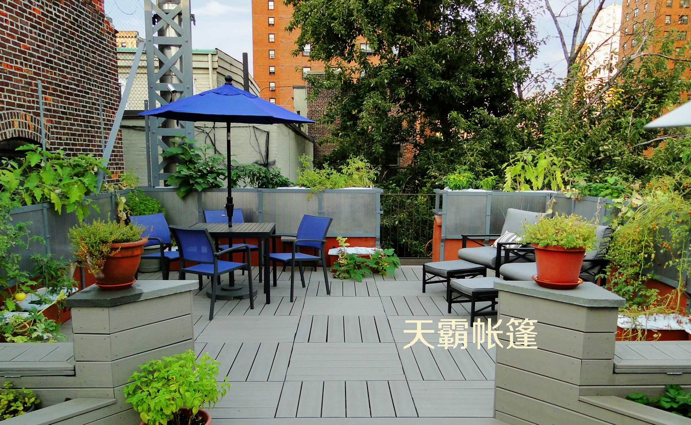 休閑桌椅傘，如何打造一個(gè)漂亮的露臺