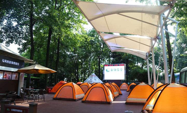 長沙難得好天氣，帶著帳篷去露營吧！