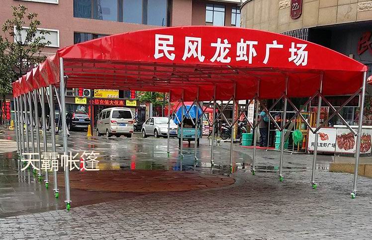 天霸一直堅(jiān)持：好的推拉篷用料要好，打造耐用推拉篷